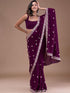 Vasthrlay Embroidery Siroski Unstitch Black Ethnic Wear