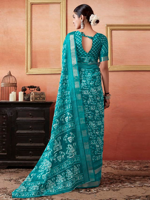 Vasthrlay Printed Unstitched 3592s1244n Navy