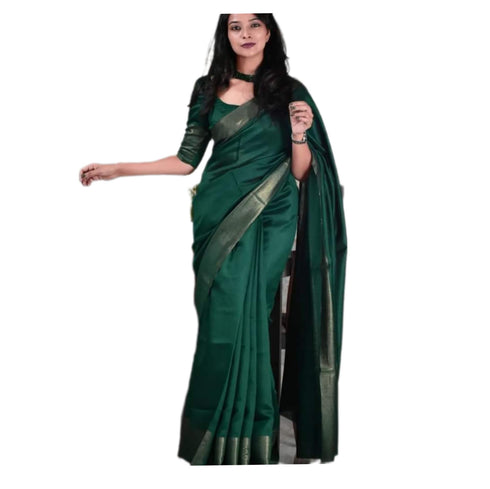 Vasthrlay Handwoven Border Unstitched Saree