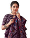 Vasthrlay Womens Printed Unstitched Green Saree