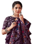 Vasthrlay Womens Printed Unstitched Green Saree