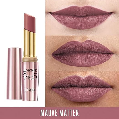 Lakme 9TO5 Primer + Matte Lip Color MR5 Berry Base Berry Base