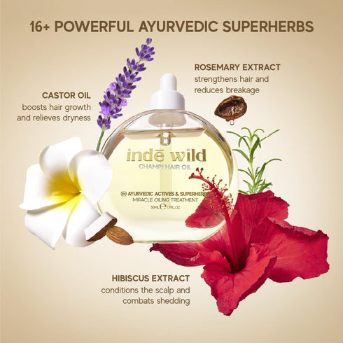 Indē wild Champi Hair Oil With Rosemary Oil