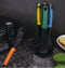 Silicone Ladles Kitchen Tool Utensil, (1 Slotted Turner, 2 Slotted Spoon, 1 Solid Spoon