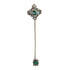 Mahi Victorian Style Artificial Pearl | Crystal Sherwani Brooch Pin