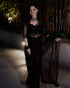 Vasthrlay Embroidered Sequence Unstitched Black Free Ethnic Wear