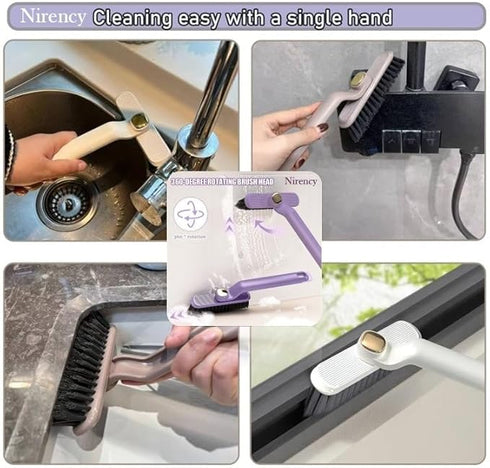 Multi-Function Bathroom Plastic Cleaning Brush