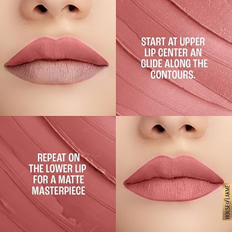 Lakme 9TO5 Primer + Matte Lipstick|Blushing Nude