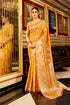 Vasthrlay Women's Organza Designer Unstitched Saree