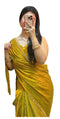 Vasthrlay Boarder Unstitched Chhaavaw Mustard Free Ethnic Wear