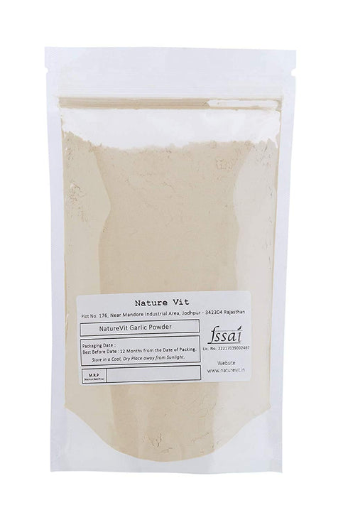 NatureVit Garlic Powder 100% Pure & Premium Dehydrated Garlic