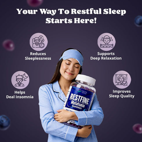 Healing Pharma RESTFINE Melatonin Gummies