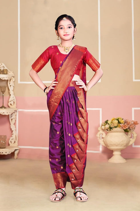 Vasthrlay Paithani Maharashtrian Contrast Traditional
