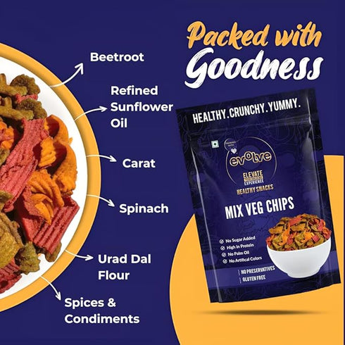 Evolve Mixed Veg Chips Combo