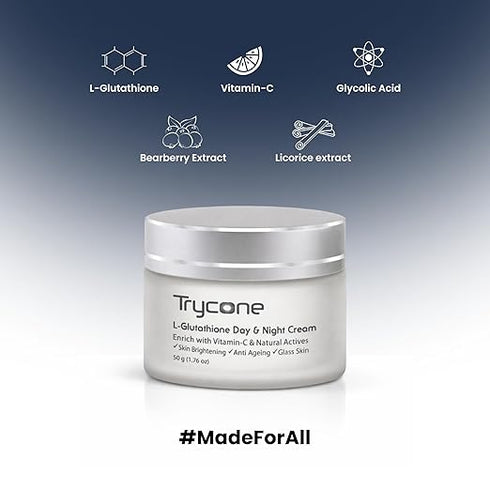 Trycone Day & Night Moisturizer with L-Glutathione & Vitamin c