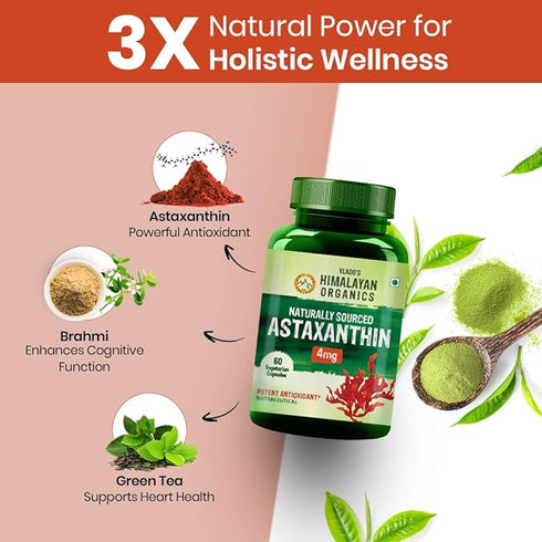 Himalayan Organics Naturally Sourced Astaxanthin Capsules