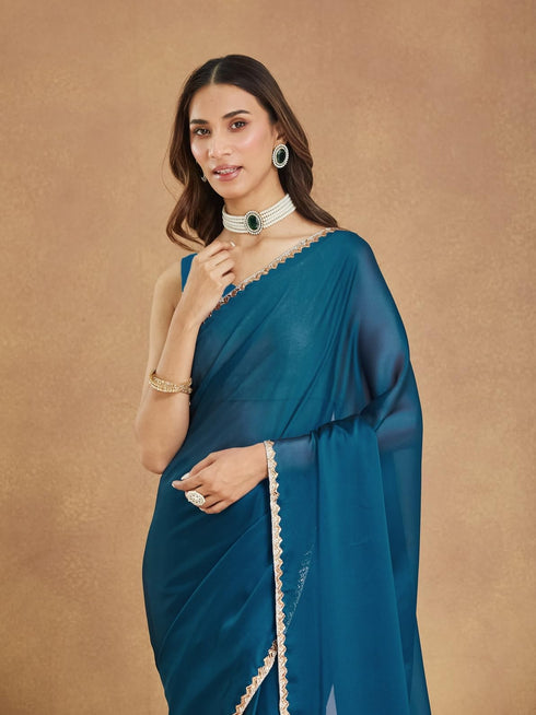Vasthrlay Border Unstitched Saree