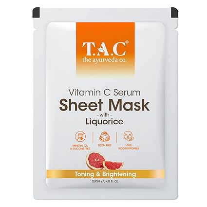 TAC | The Ayurveda Co. Vitamin C Serum Sheet Mask