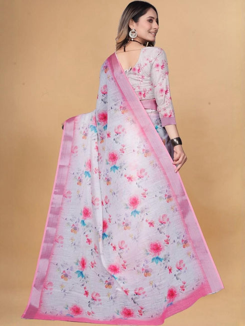 Vasthrlay Banarasi Traditional Unstitched Saree