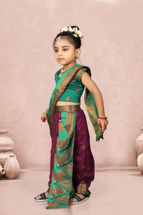 Vasthrlay Paithani Maharashtrian Contrast Traditional