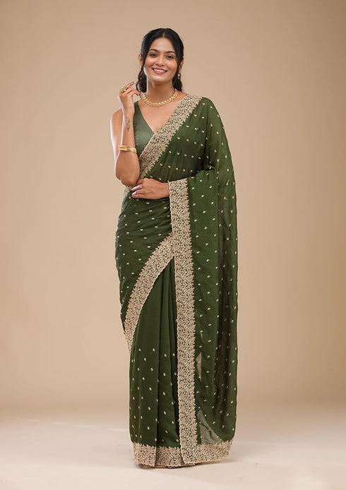 Vasthrlay Georgette Embroidered Az Ys Antya Ethnic Wear