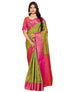 Vasthrlay Banarasi Mehendi Ethnic Wear