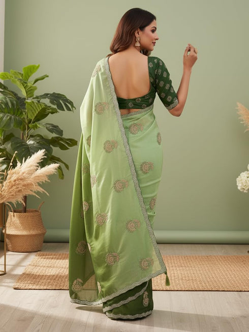Vasthrlay Chiffon Traditional Ethinic Az Ys Vanshika Ethnic Wear