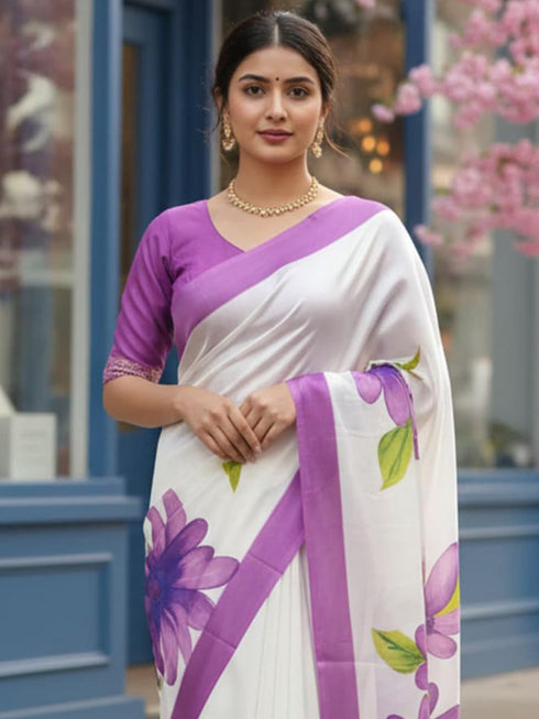 Vasthrlay Cotton Floral Lightweight Ethnic Wear