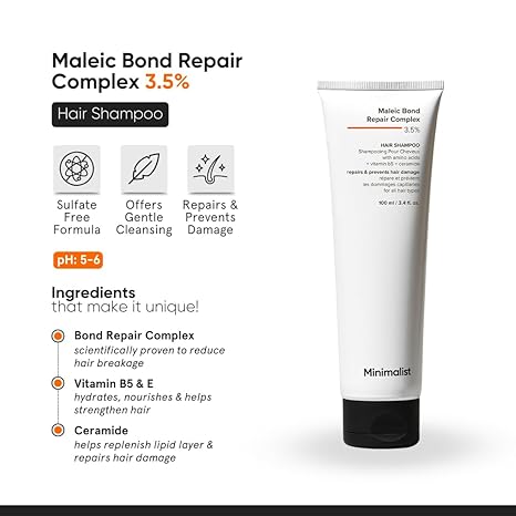 Minimalist Maleic Bond Repair Complex 3.5% Hair Shampoo