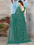 Vasthrlay Georgette Printed Unstitched Maroon Saree