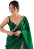 Vasthrlay Red Sequins Unstitched Saree