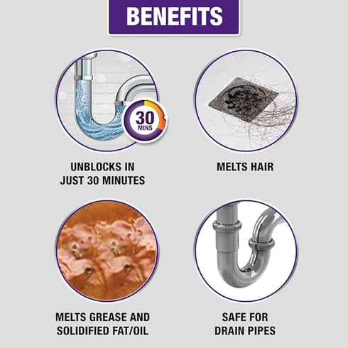 Harpic Drain Xpert Drain Cleaner Powder