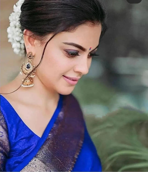 Vasthrlay Kanjivaram Kanchipuram Banarasi Yatri Saree With Blouse Piece