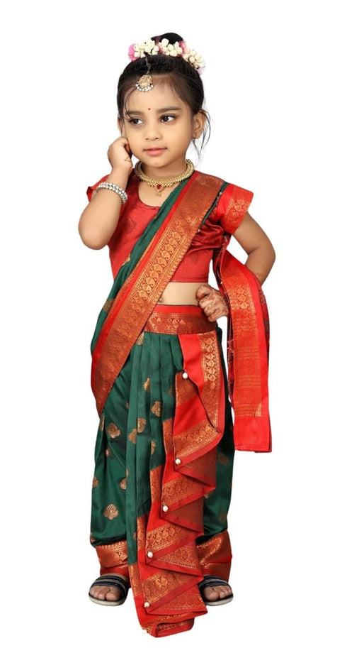 Vasthrlay Paithani Maharashtrian Contrast Traditional