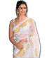 Vasthrlay White Georgette Saree
