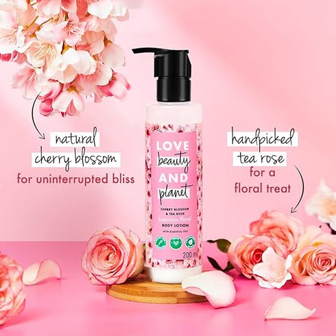 Love Beauty And Planet Cherry Blossom and Tea Rose Body Lotion