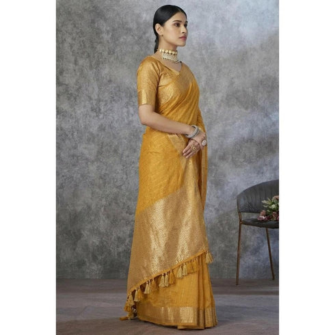 Vasthrlay Women's Cotton Unstitched Skin Friendly Saree