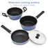 Hawkins Quik Nonstick Induction 4 Piece Cookware Set of Deep Kadhai