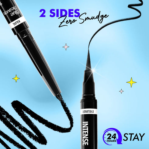 Blue Heaven Intense Kajal + Liner Duo Jet Black