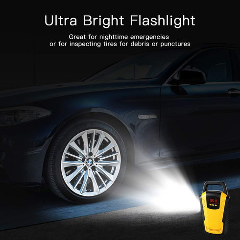 Style Make StyleMake Portable Car Air Compressor Tyre Inflator 12V DC Car Pump with Auto Cut Off Digital Pressure Gauge Bright and inbuilt LED Light