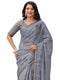 Vasthrlay Womens Printed Unstitched Light Green Saree