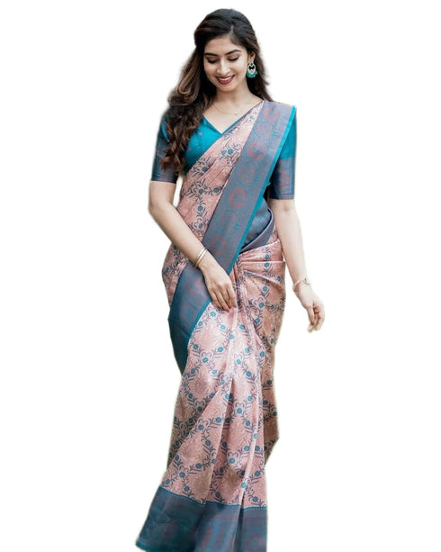 Vasthrlay Banarasi Unstitched Saree