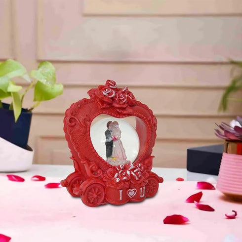 CraftVatika Resin Romantic Love Couple on Ship Valentine Gift