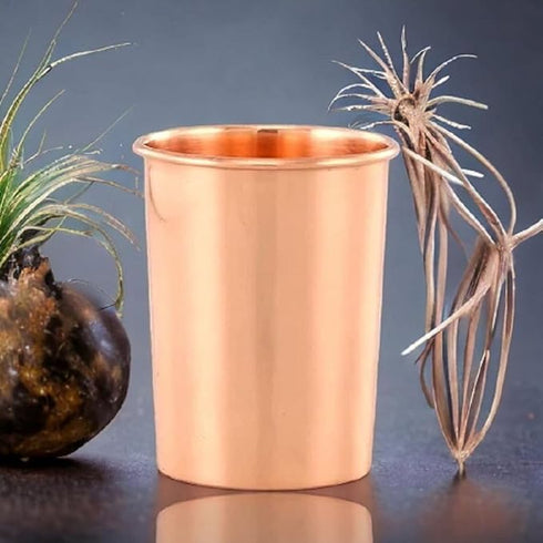 Pure Copper Cup Handmade 120 Ml (Pack of 2)