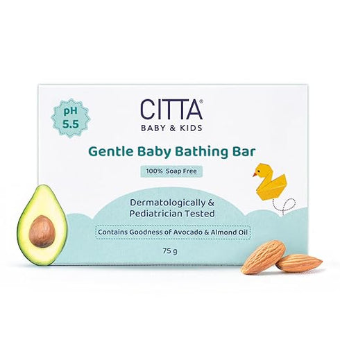 CITTA Gentle Baby Bathing Bar for Sensitive Skin