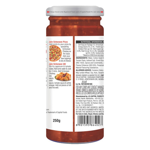 Ching's Secret Jain Schezwan Chutney