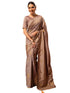 Vasthrlay Vichitra Printed Unstitched Maroon Saree