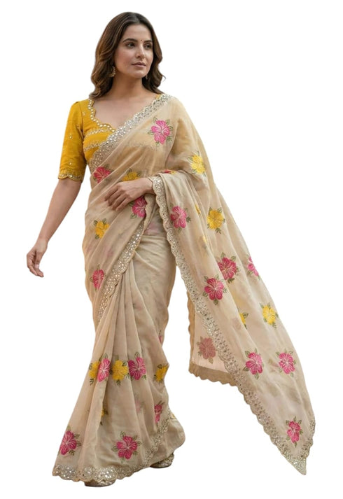 Vasthrlay Georgette Embroidery Traditional Az Ys Yuna Ethnic Wear