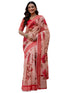 Vasthrlay Womens Printed Unstitched Multicolor Saree