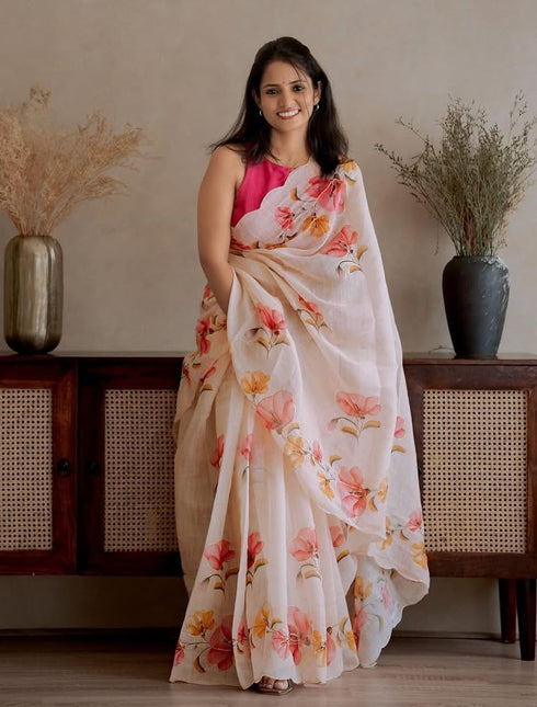 Vasthrlay Elegant Floral Lightweight Printed